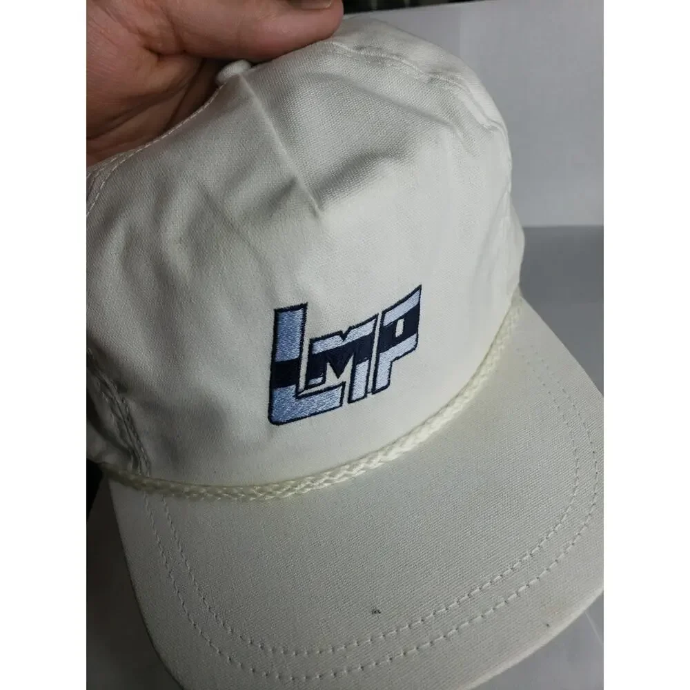 Lot Of 2 LMP Steel Wire Embroidered Logo Promo Hat Men's Strapback Baseball Cap